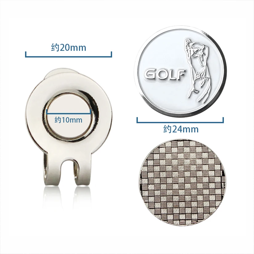 Golf Ball Marker With Magnetic Hat Clip Humanoid Pattern Funny Great Golf Gifts Golf Accessories For Men Women Golfers Unique