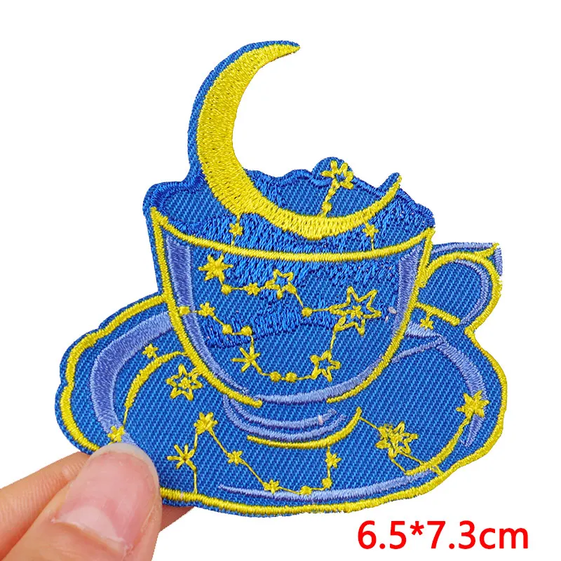 Getränke flaschen/Tasse Stickerei Patch Cartoon Patch gestickte Patches auf Kleidung Bügeleisen auf Patches für Kleidung DIY Näh aufkleber – Detail 38