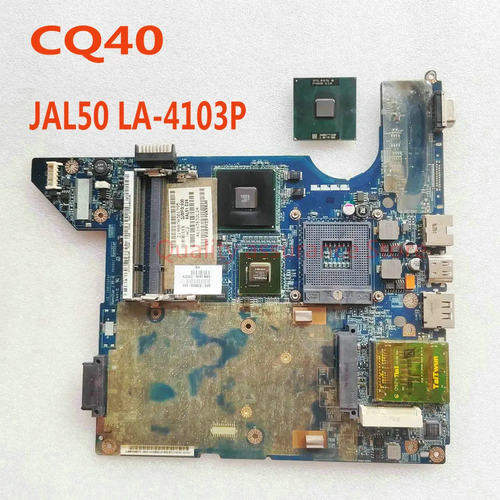 

590316-001 577512-001 578600-001 Laptop Motherboard JAL50 LA-4103P Mainboard For HP Compaq CQ40 CQ40-542TX CQ40-543TX CQ40-544TX