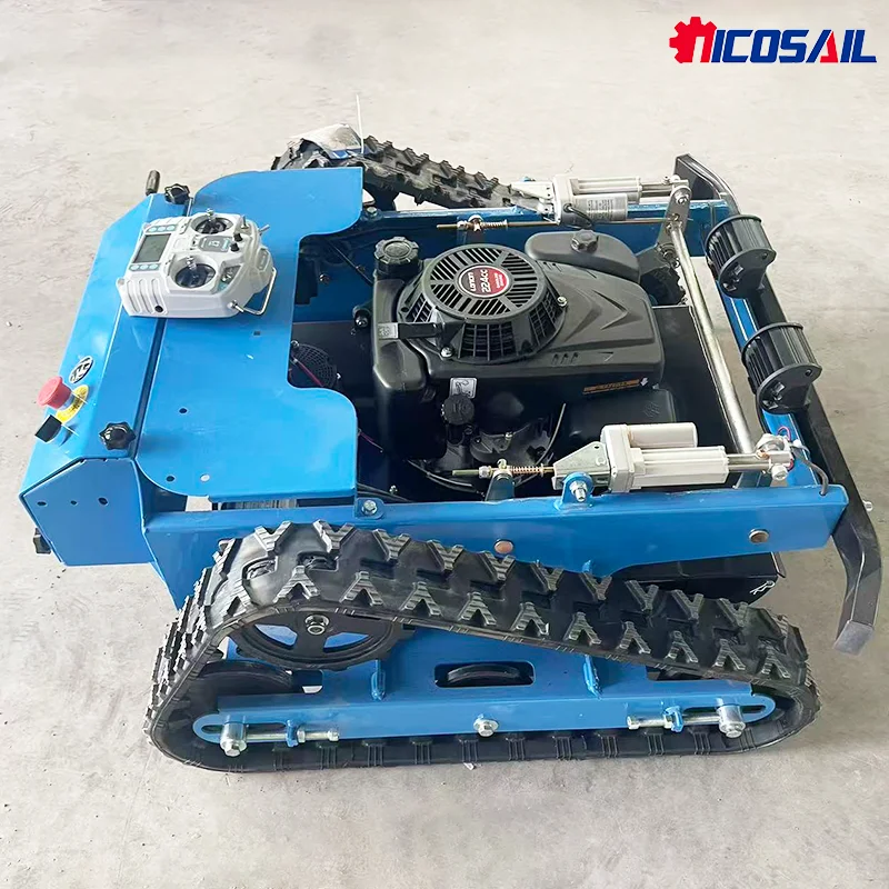 遠隔監視機能付きカスタマイズホームロボット、リモコン式芝刈り機、履帯式芝刈り機