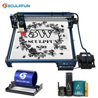 SCULPFUN S30 5W Laser Engraver Automatic Air-assist System with Replaceable Lens Laser Engraver Cutting Wood Metal Acrylic