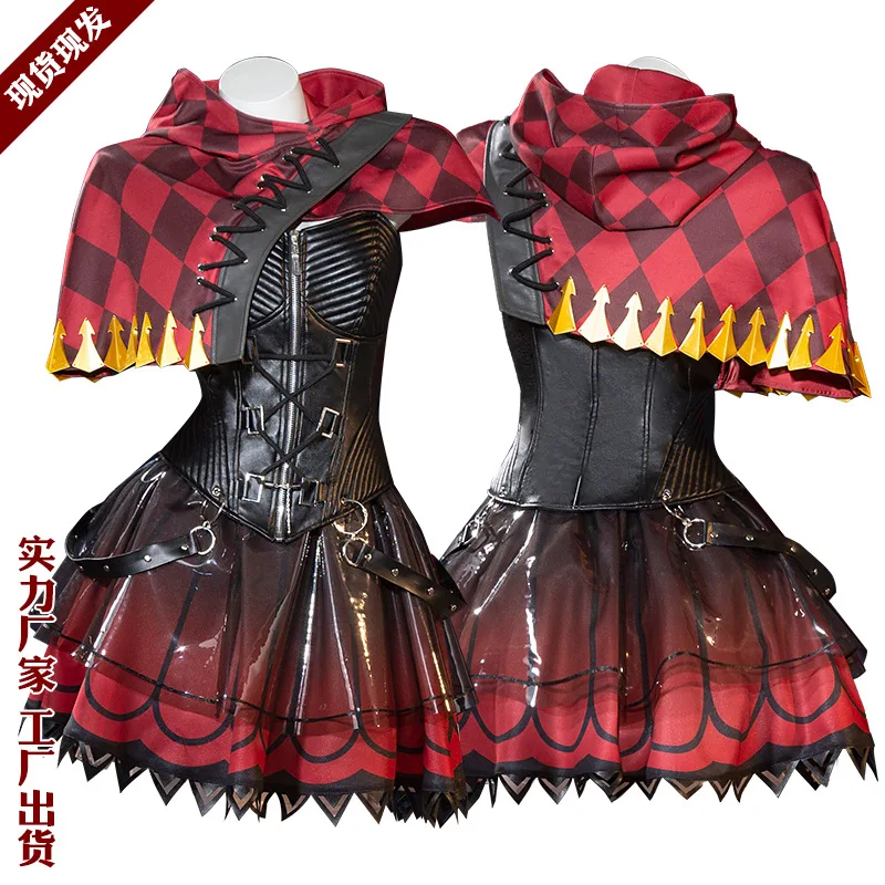 Game Identity V Mechanic Cosplay Costume Red Riding Hood Skin Cosplay Tracy Reznik Role Play Halloween Carnival Party Outfit