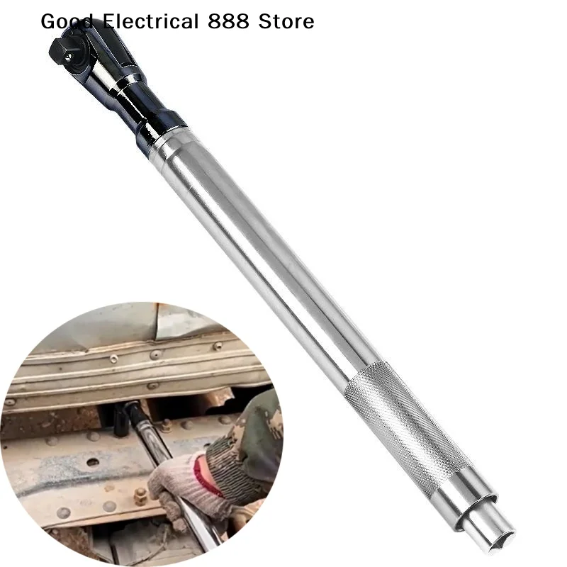 【GE】1Pcs 2-in-1 Electric Extension Car Wrench Self-contained Ratchet Hand Tool for Four-Wheel Alignment Angle Adjustment