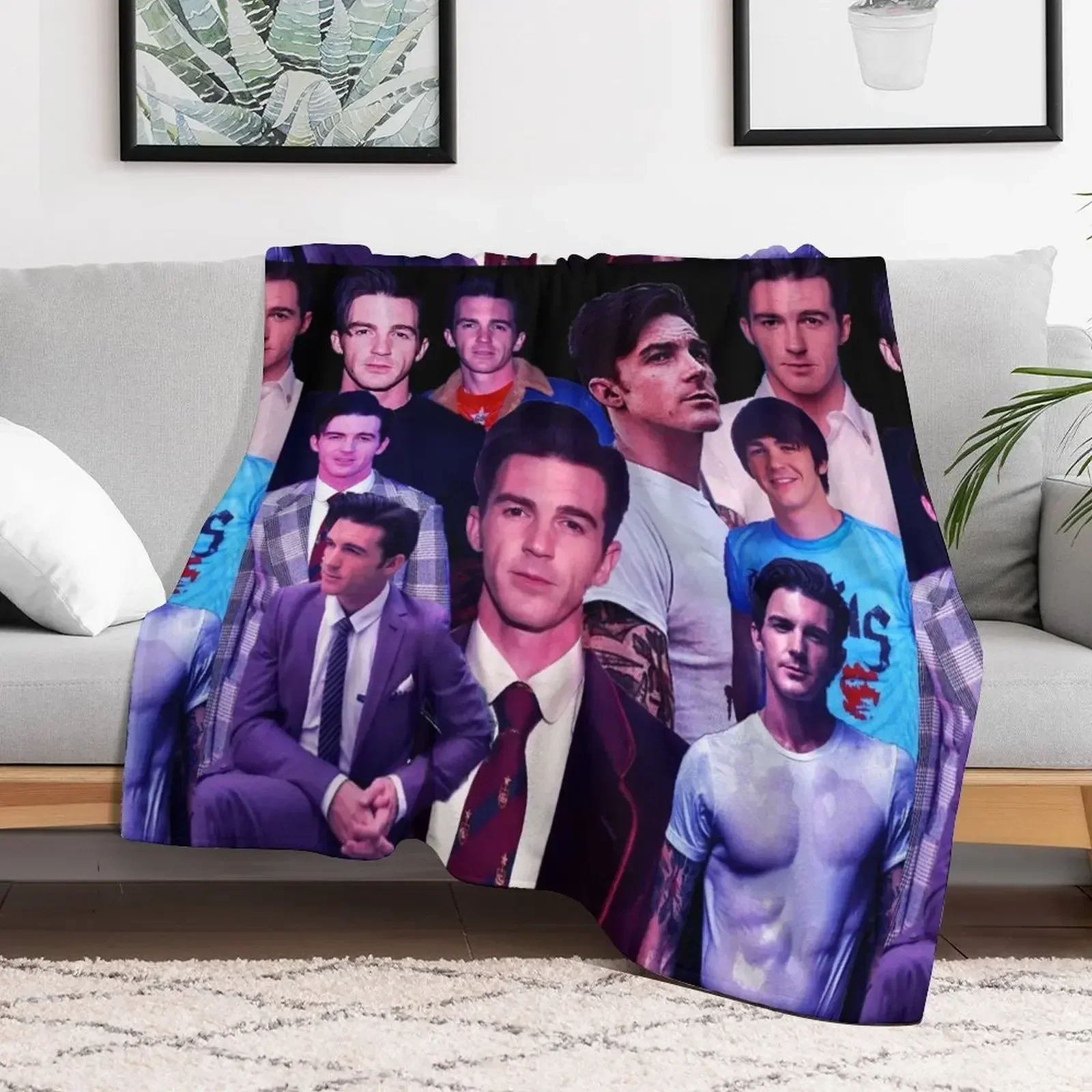 

Drake bell collage tribute design 2022 Throw Blanket Polar Summer Beddings Furrys Blankets