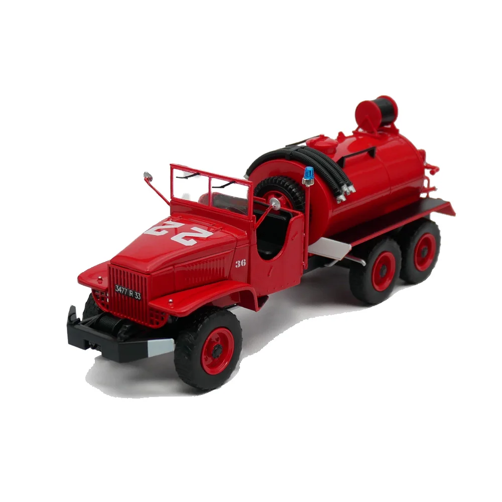 Diecast Ixo 1:43 escala GMC CCF General Motors bosque bomberos rueda hidráulica coche en miniatura de aleación juguete coleccionable regalo recuerdo