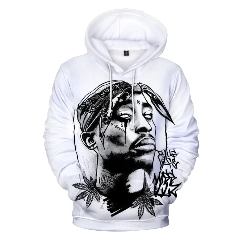 

2024 Men's Women's New 3D Print 2Pac Fashion Sweatshirt Hoodie Oversized Fashion Casual Street Hip Hop Hoodie demon slayer