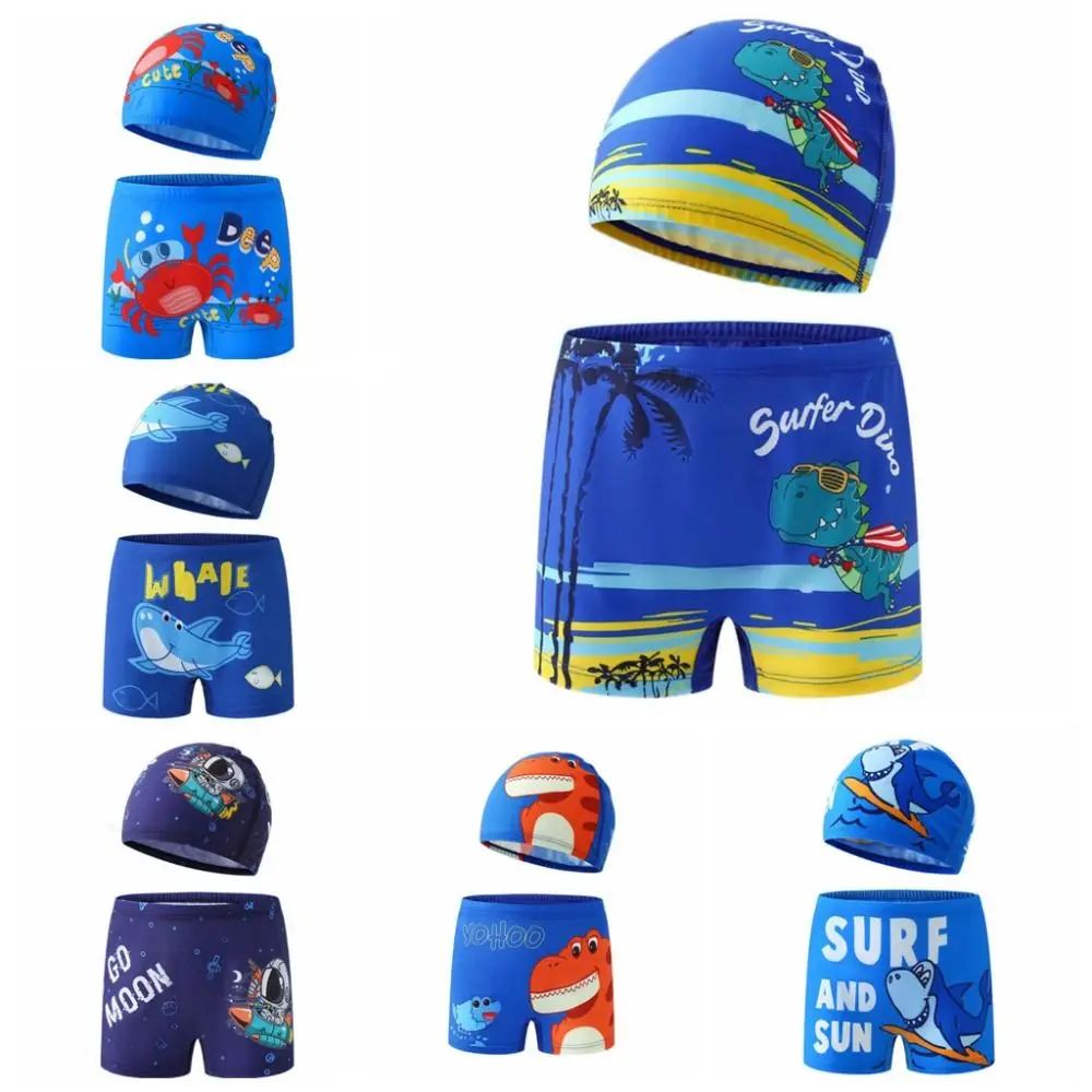 

Toddler Beach Swimsuit Euro Boys Swimming Trunks Crab Portable Kids Swimwear Dinosaur Cartoon Childrens Swimsuit Boys