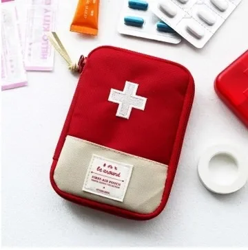 Mini First Aid Bag Empty Small Emergency Medicine Storage Bag First Aid Kit Bag for Outdoor Camping Hiking Home Travel Emergency