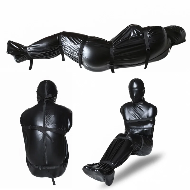 Full Body Bondage Zip Mummy Sack Sleeping Bag Sex Toys Costume Restraint Straitjacket Costume SM Bodysuit Sex Toys for Women