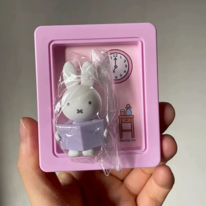 Miffy Bunny Blind Box Magnetic Photo Frame Cartoon Character Fridge Magnet Foldable Phone Stand Desktop Phone Holder Festival Gi - view 6