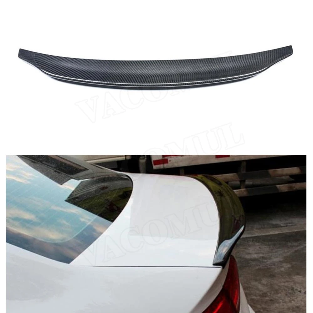 

Carbon Fiber Rear Trunk Spoiler Boot Duck Lip Wing for Audi A4 B8 B9 Sedan 2009 - 2018 C Style Car Sticker