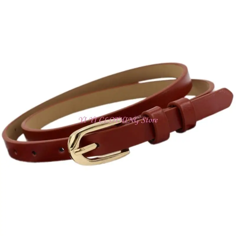 N5KF elegante cinturón cintura cuero piel sintética Cincher para mujeres Evento social negocios Diario Whingy Solid