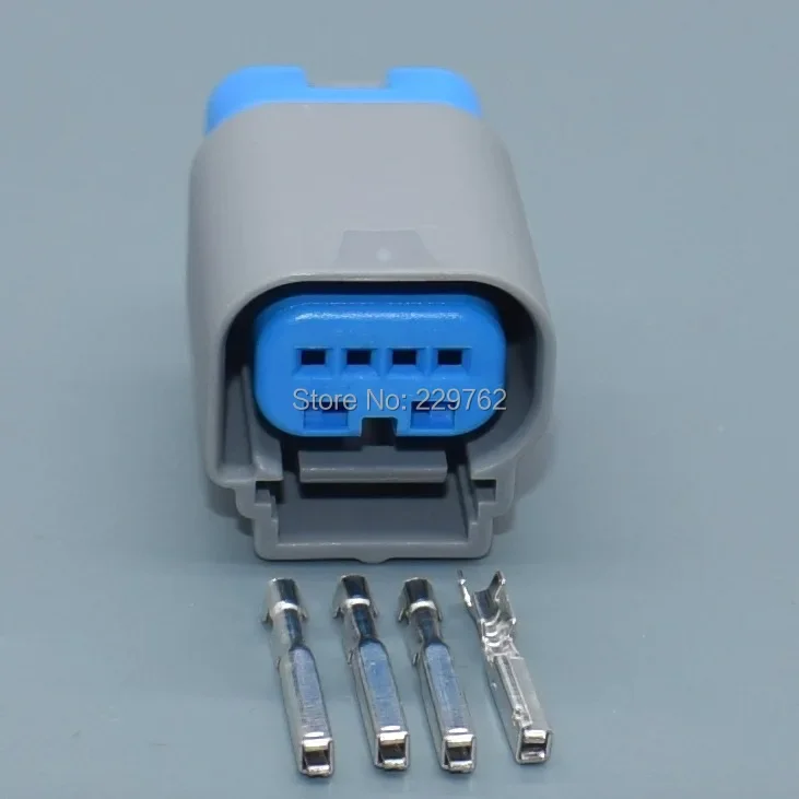 1/100set 4pin 0.6mm auto sealed housing cable electrical wire harness waterproof connector plug 9-1419167-0