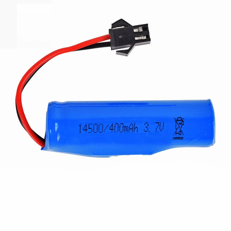 2 sztuk 3.7V 400mAh bateria Lipo część zamienna do zdalnie sterowana ciężarówka samochodów łódź Robot C2 D828 Q92 baterii akcesoria SM-2P wtyczka