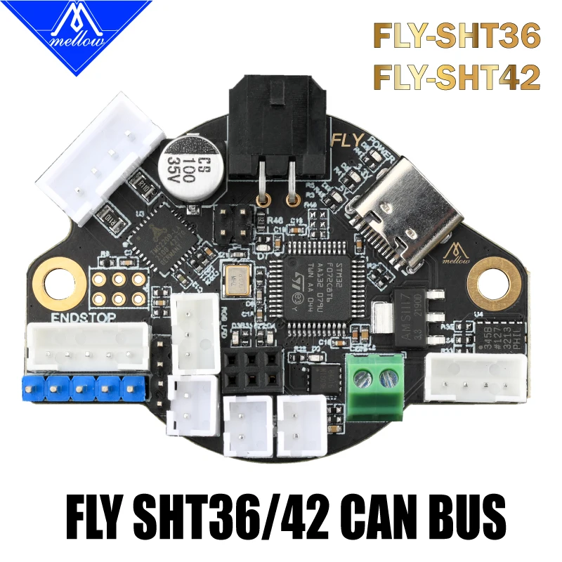 

Mellow Fly-SHT Board/Fly-UtoC Board For Klipper Hotend HeadTool Canable Canbus and Usb PT100 For Blv Ender 3 V-core3 3D Printer