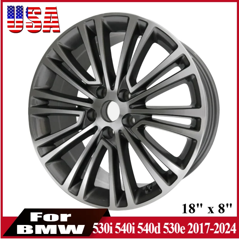 Jante de roue de 18x8 pouces pour BMW 530i 540i 540d 530e 2017-2024 jante de roue de pneu de voiture de 18 pouces remplacement automatique 36116863420