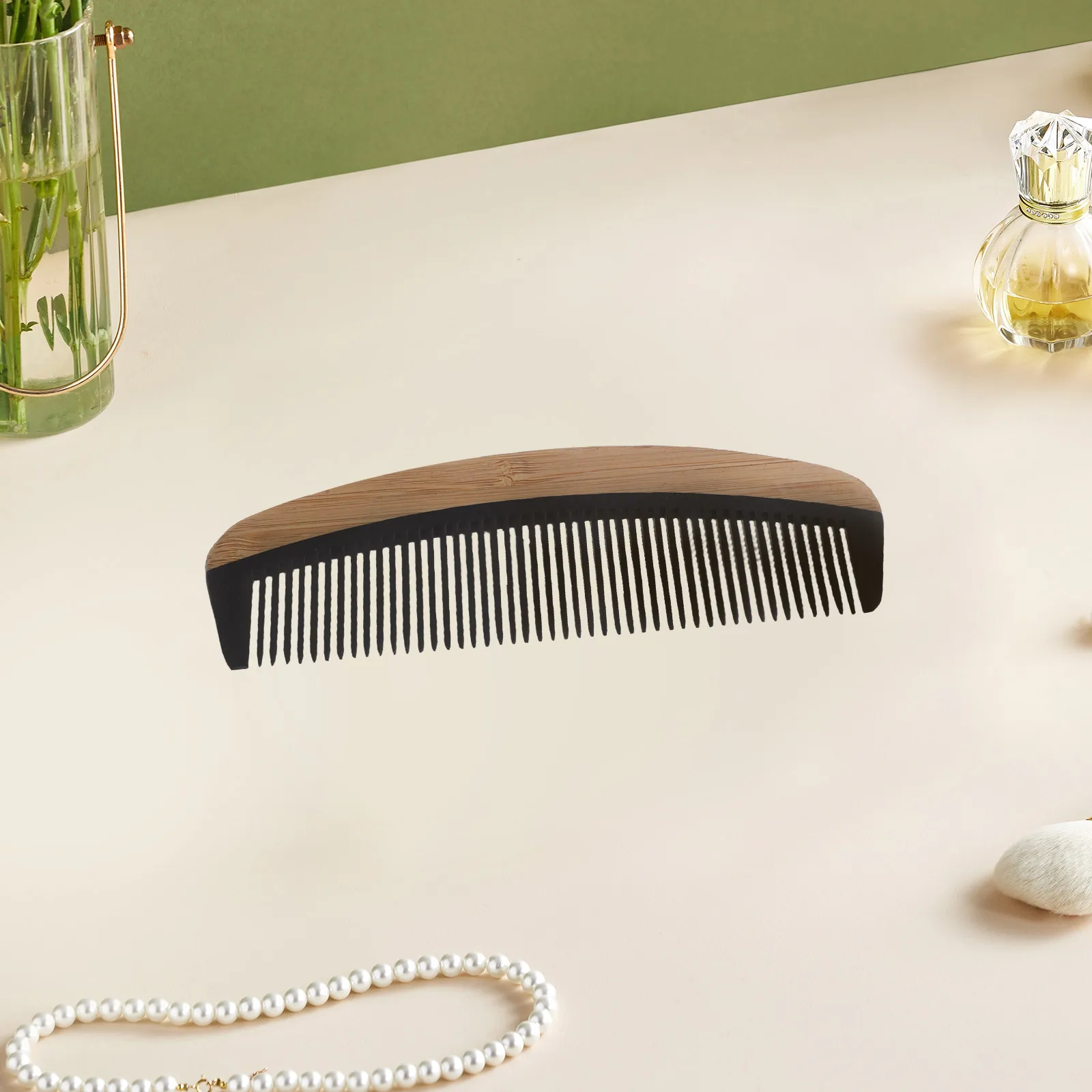 

Natural Wood Styling Tool Fine Tooth Scalp Massage Portable Wooden Elegant Comb Tool Comb For Women Daily Use Travel