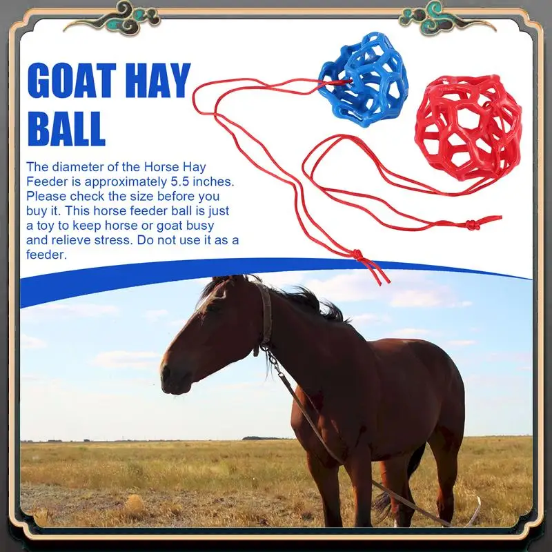 

Premium 2 Packs Horse Treat Ball Hay Play Ball,Goat Hay Ball Hanging Feeding Toy For Sheep Horse Goat Feeder And Relieve Stress