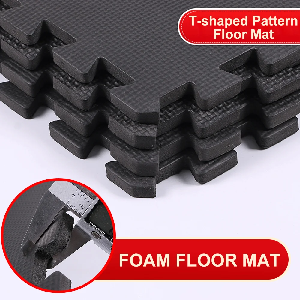 4/10/20Pcs 30*30Cm Sports Protection Gym Mat Eva Cross Pattern Floor Mat Non-Slip Yoga Fitness Gym Foam Mat Splicing Foam Mat