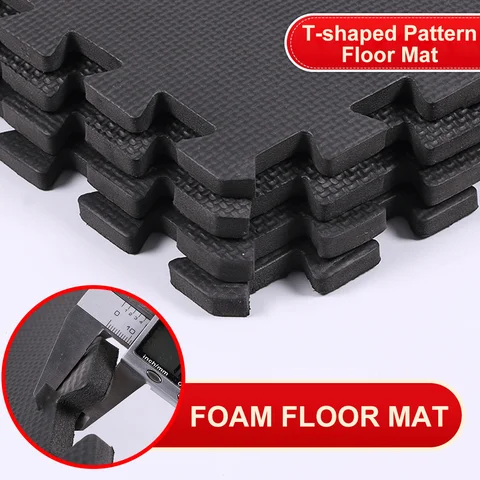 4/10/20Pcs 30*30Cm Sports Protection Gym Mat Eva Cross Pattern Floor Mat Non-Slip Yoga Fitness Gym Foam Mat Splicing Foam Mat