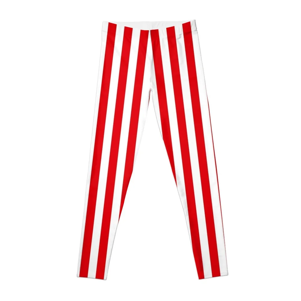 Red Stripes Leggings sports for push up sports shirts gym Womens Leggings