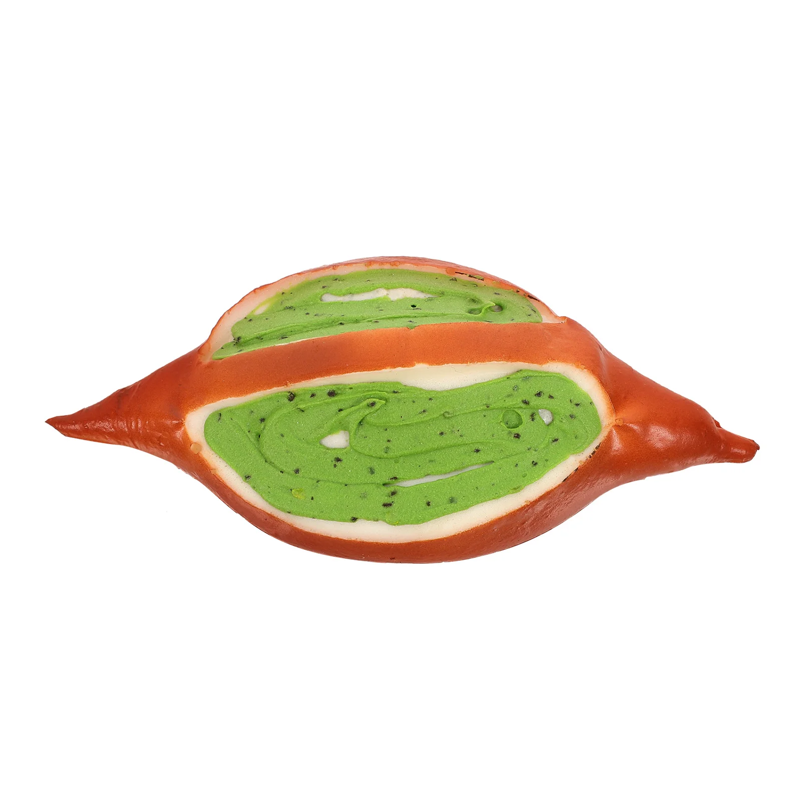 

1pc Artificial Croissant Model Decorative Props for Display Photo Faux Kitchen Shop Fake Bread PU Material Simulation Bread