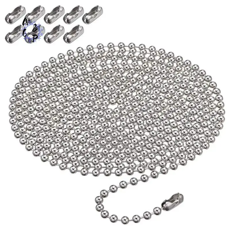 A68P-Roller Blind Fitting Metal Bead Chain With Bead Buckles Accessories Household For All Lamp Rope Decoration