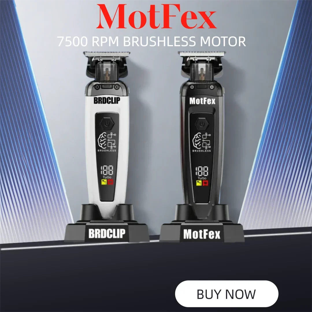 

MotFex Mot-116 Professional Brushless Trimmer7500RPM Brushless Carving Clipper Hair Salon Styling Tool
