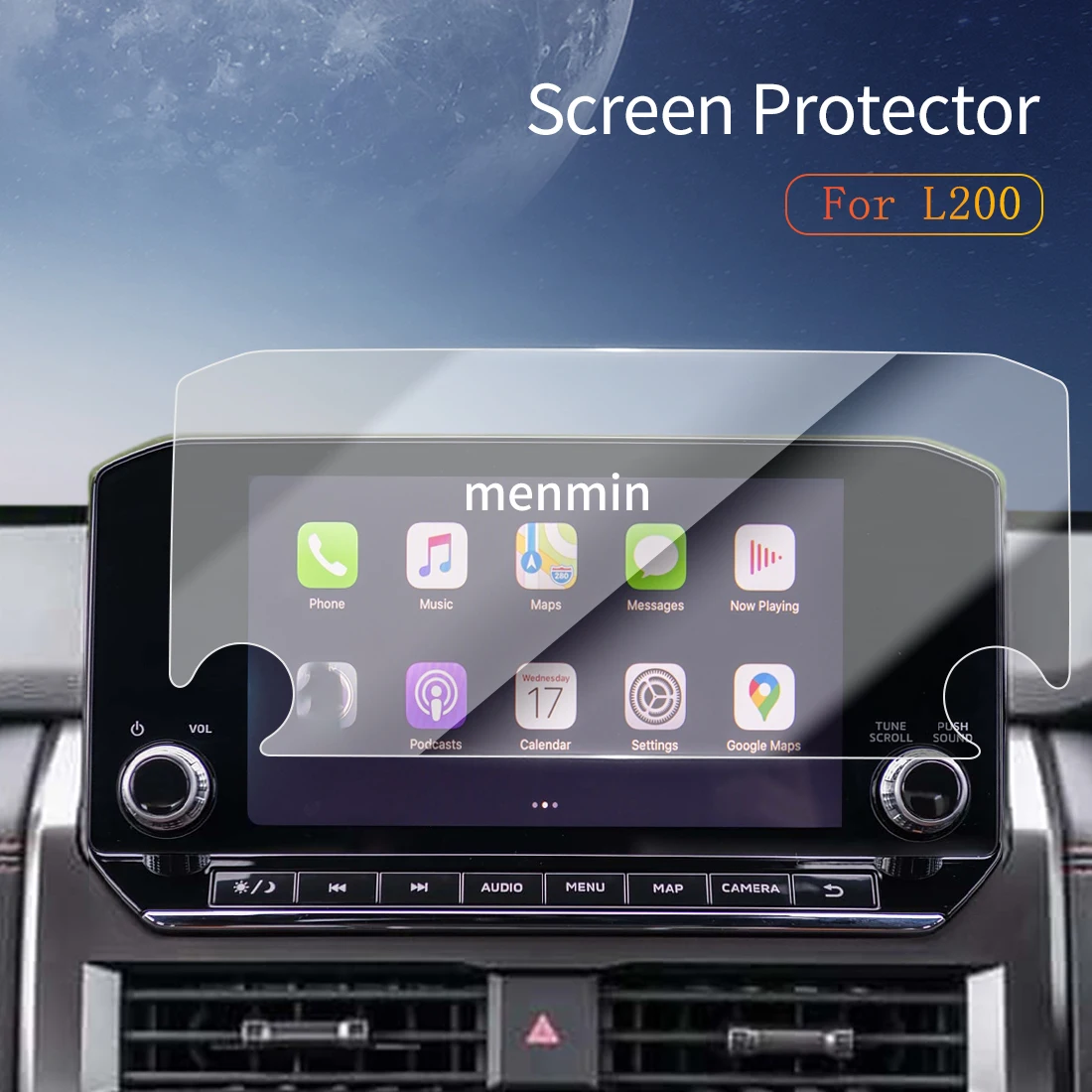 

Автомобильные наклейки Carplay Защитная пленка для экрана Dash из закаленного стекла Защитная пленка Diaplay Navigation Auto для 24 Mitsubishi L200