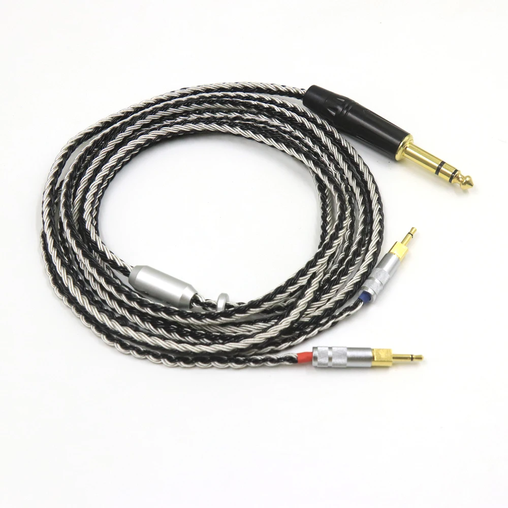 Balance 3.5 XLR 4.4 male to Dual 2.5 mm 16 Cores Headphone Earphone Cable hifi cabl For hd700 sennheiser hd700 nw zx300a