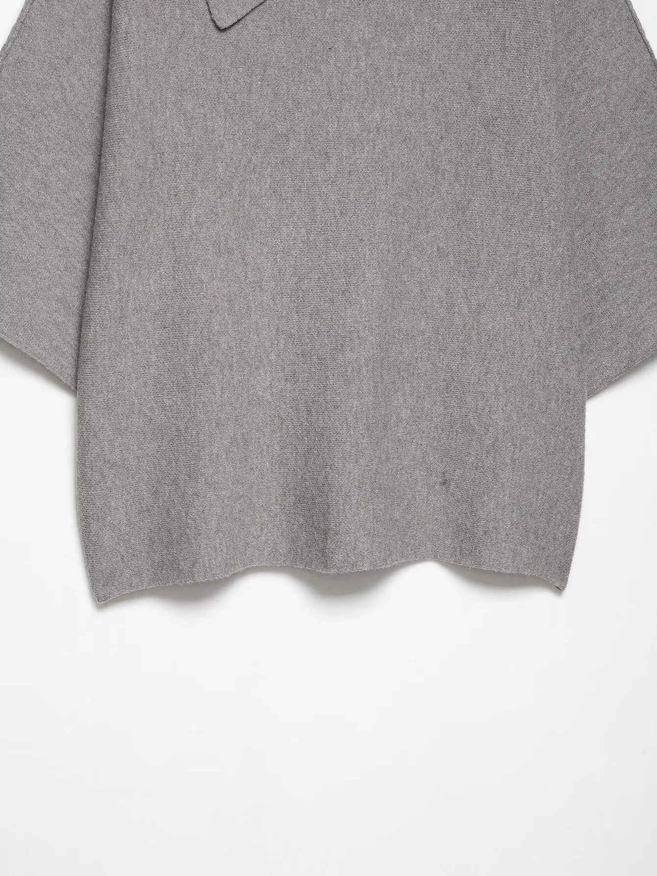 HH Gonna lavorata a maglia moda donna adatta asimmetria colletto ribaltabile maniche lunghe pullover maglione + gonna longuette autunnale in vita elastica