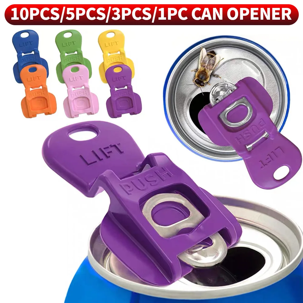 10PCS/5PCS/3PCS/1PC-Easy to open portable bottle opener tool for beverage cans, suitable for home, kitchen, camping, and travel