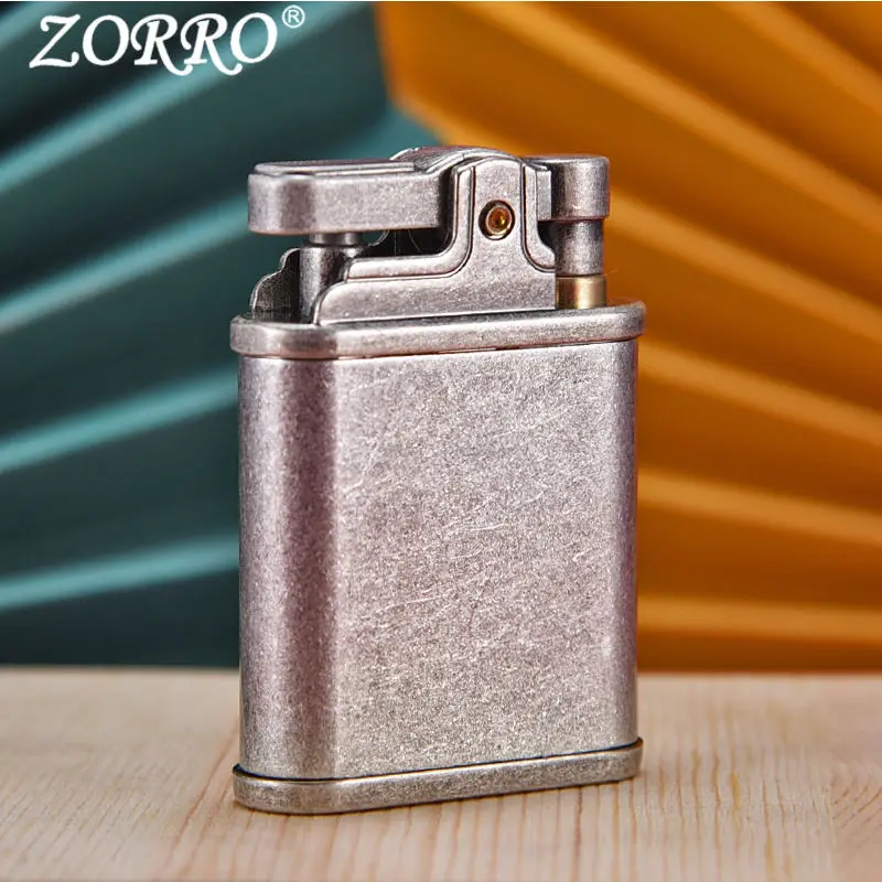 Zorro Retro Kerosene Lighter Old-fashioned Creative Personality Kowtow Machine Push-type Ignition Lighter