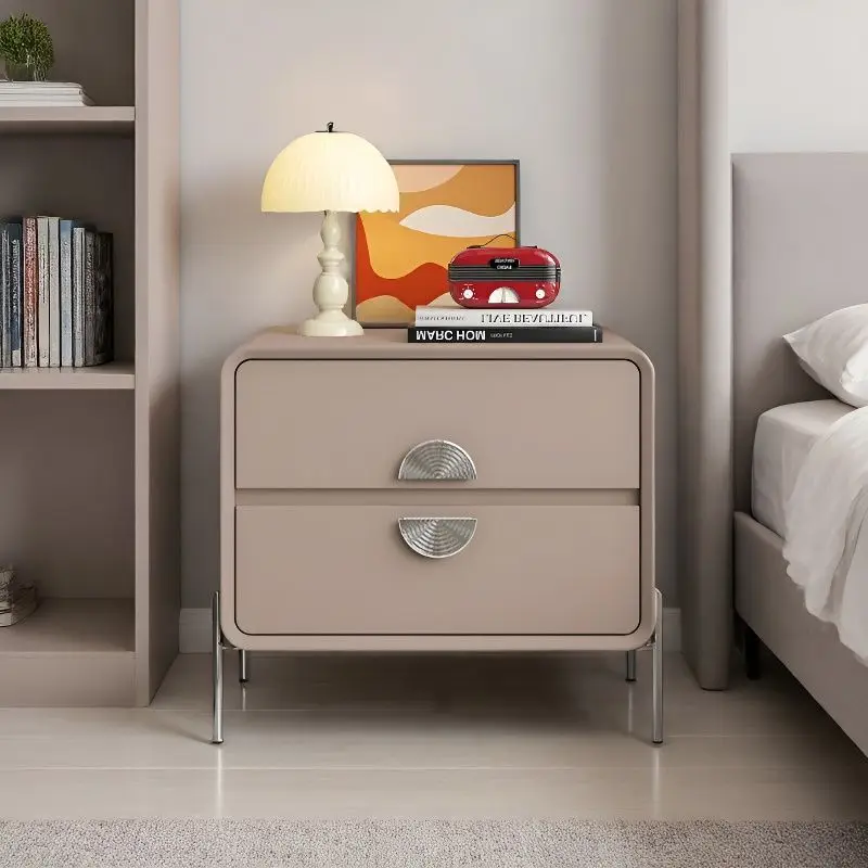 Home bedroom small bedside table light luxury high sense exquisite
