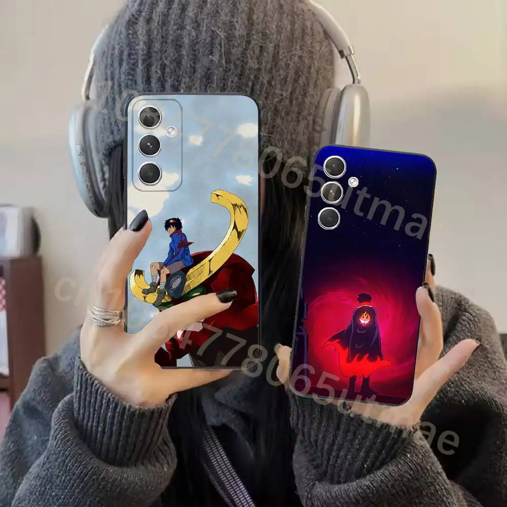 Anime Gurren Lagann Cool Phone Case For Samsung S25,24,21,22,23,20,S30,Ultra,Plus,Fe,Lite,Note,5G Black Soft