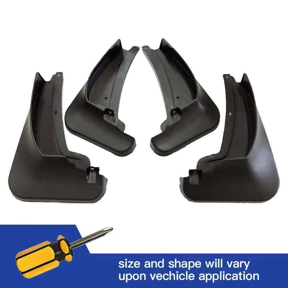 4Pcs Front & Rear Mud Flaps Splash Guards Mudguards Black For VW Volkswagen TAYRON X / GTE 2020