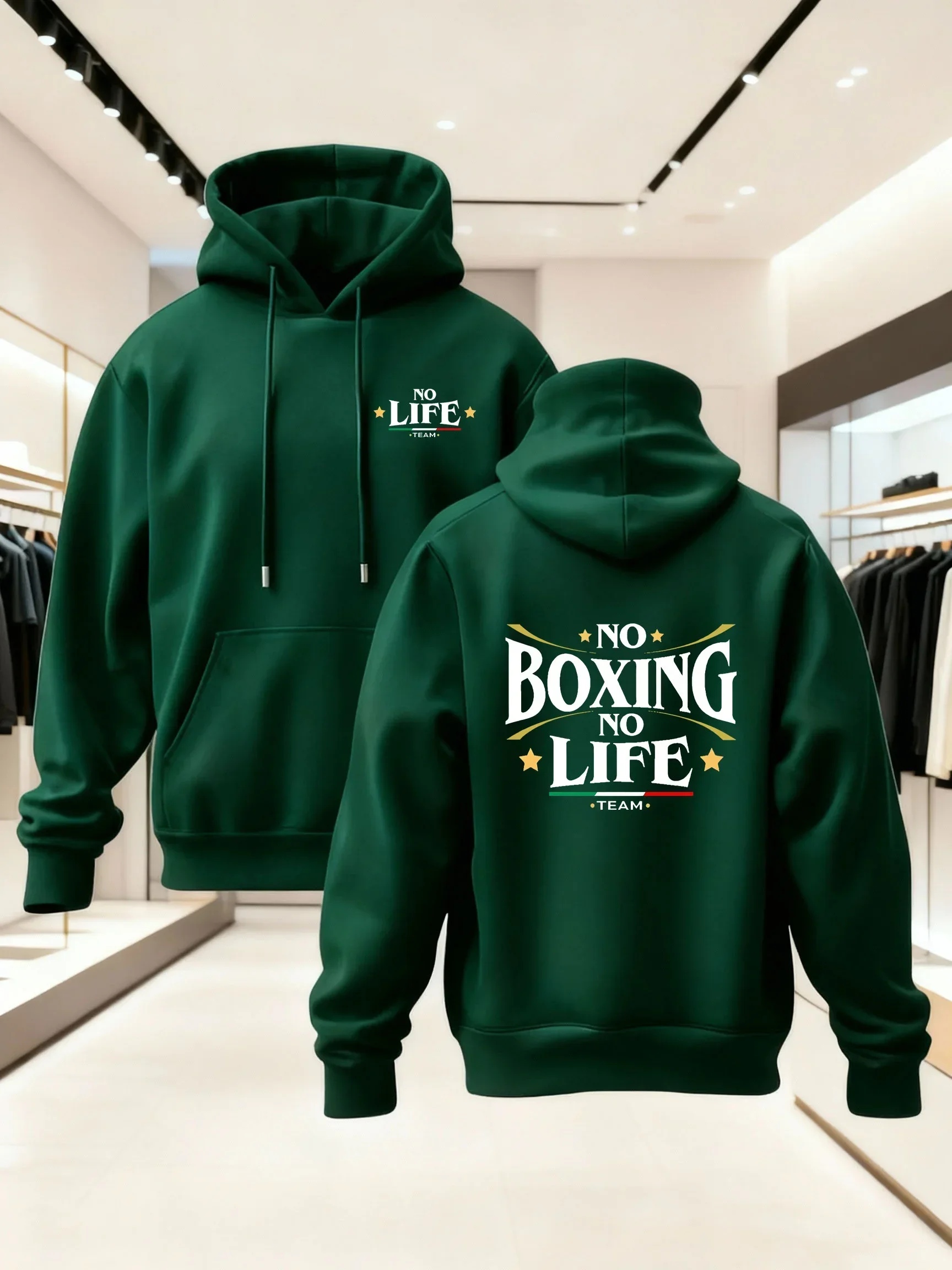 Fight Hoodie Unisex Boxen Boxer Gym Fitness Kampfsport Team MMA Training Italien Trendige Oversized Sport-Sweatshirts – Detail 7