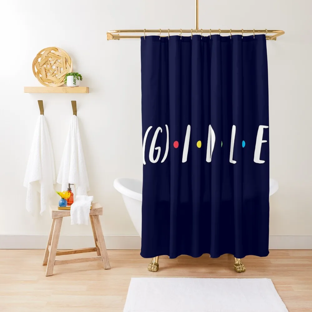 

(G)-idle colorful Shower Curtain Bathtub Funny Shower Cute Shower For Bathrooms Curtain