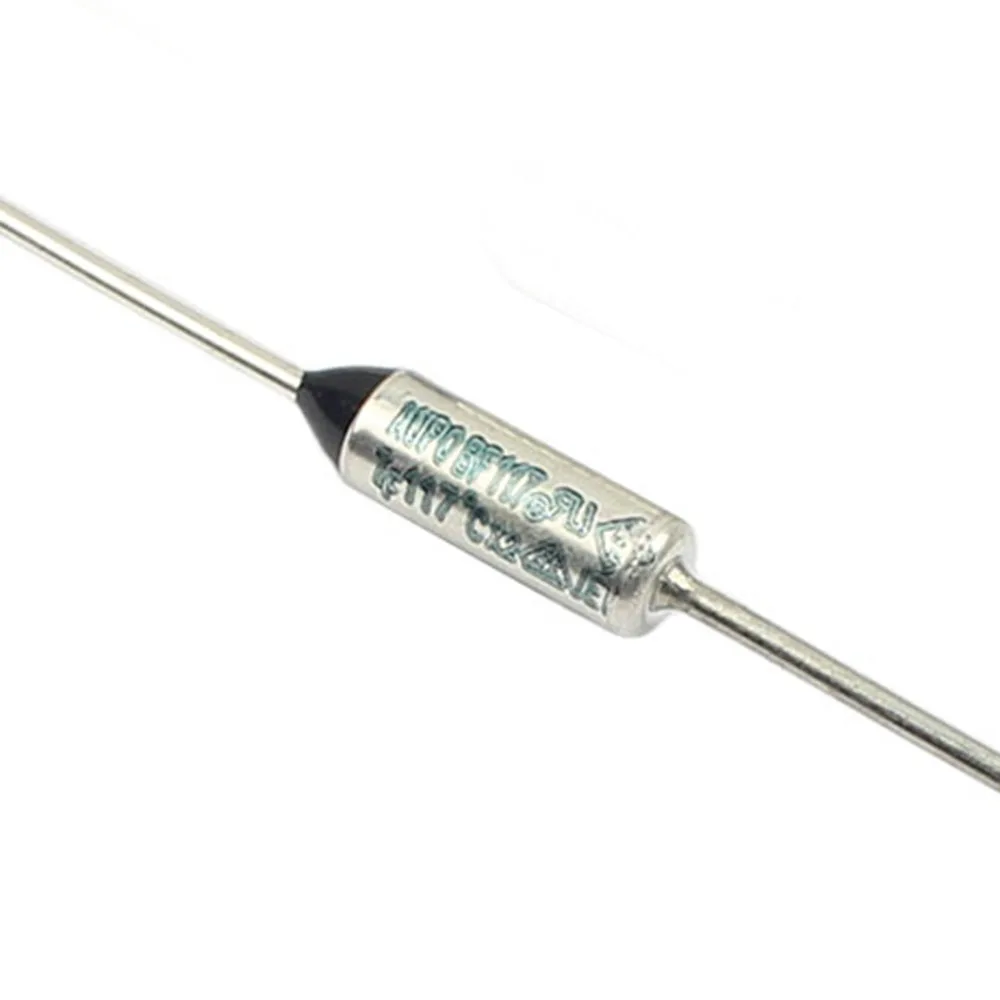 10 قطعة الصمامات الحرارية BF117 BF117X BF 117C 117 درجة مئوية 10A 16A 250V قطع TF بيليه TCO وصلات درجة حرارة الرصاص المحوري AUPO #2