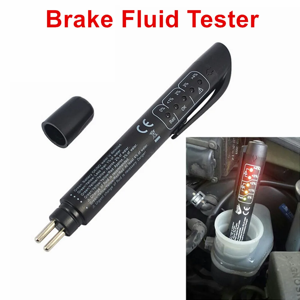 Car Brake Fluid Tester 5 Leds Indicator Car Diagnostic Tools For DOT3/DOT4/DOT5 Digital Oil Quality Detector Car Tool