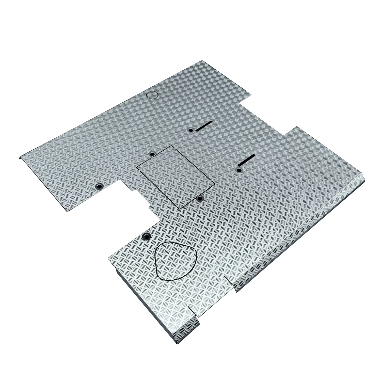 

Metal Anti Skid Plate for DIY 1/14 TAMIYA 56379 770S Radio Controlled Tractor Truck RC Lorry Vehicle Model Decoration Part