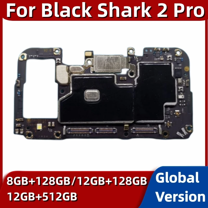 Motherboard for Xiaomi Black Shark 2 Pro, 5G Mainboard, Unlocked Main Circuits Board, 128GB, 512GB, Snapdragon 888 Processor