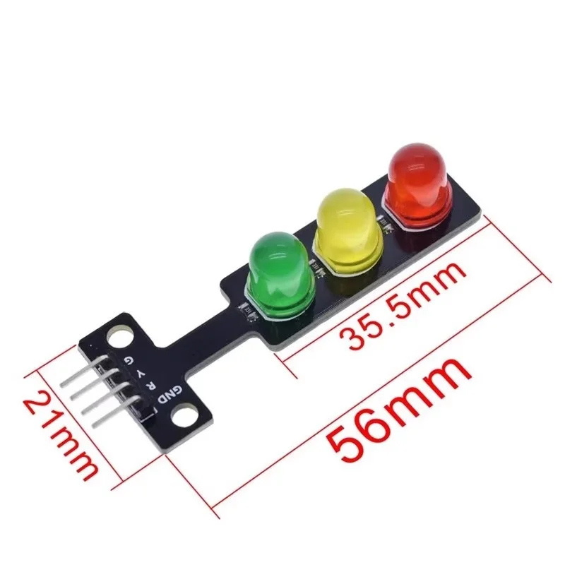 5PCS LED traffic signal module 5V traffic light emitting module suitable for Raspberry Pi