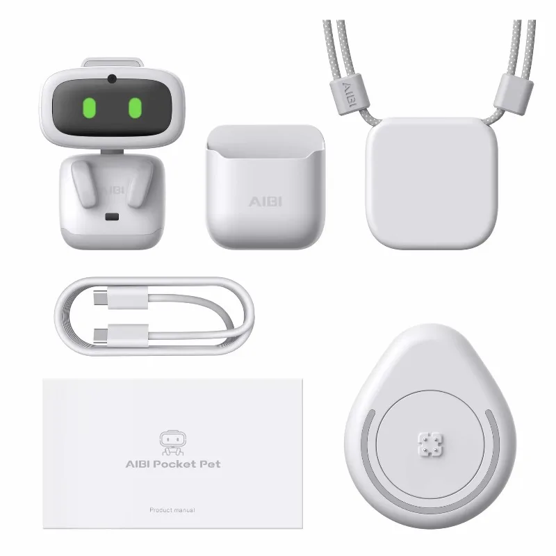 

FOE aibi Robot Intelligent Pocket Electronic Pet Desktop Toy Family Companion Type Chinese-English Mutual Plastic Lighting