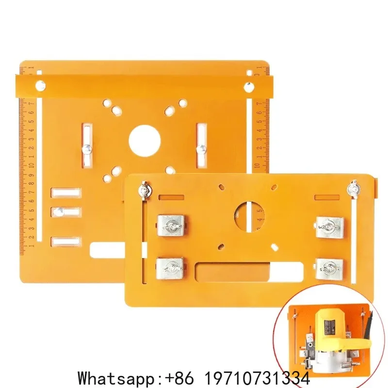 4 inch Circular Saw Guide Rail Bottom Plate Adjustable Wood Router Flip plate 28-25cm Woodworking Bench Accessories