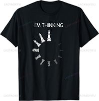 I am Thinking Chess Pieces I'm Thinking Chess Player Lover T-Shirt fashion casual loose top