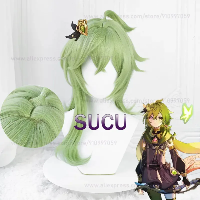 

Игра Genshin Impact Collei Косплей Парик 55 см Аниме Парики Термостойкие Синтетические Волосы Хэллоуин Парики COS
