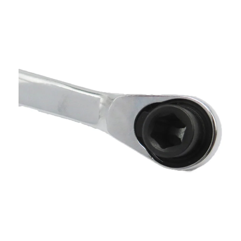 Mini 1/4 Inch Double Ended Quick Socket Ratchet Wrench Set 2-in-1 Portable Hand Tools