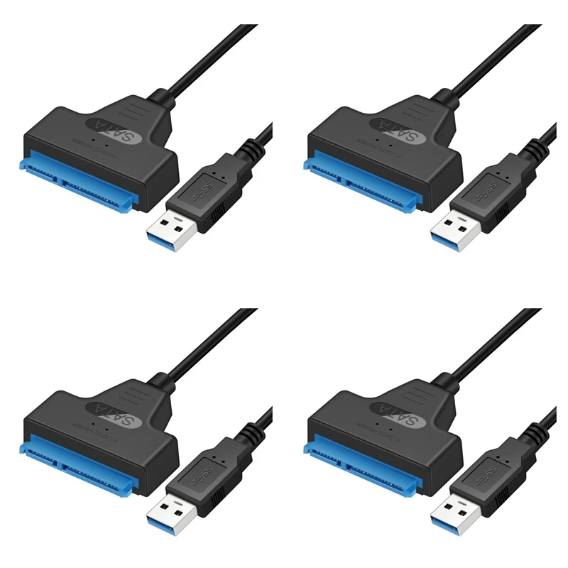 4X USB Sata Cable Sata 3 To USB 3.0 Adapter USB Sata Adapter Cable Support 2.5 Inches Ssd Hdd Hard Drive