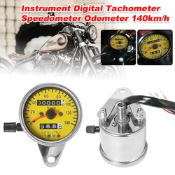 Universal 60mm Motorcycle Odometer Speedometer Gauge with Indicator LED Backlight Waterproof Motorbike Instrument